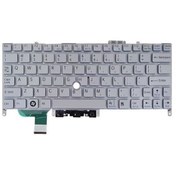 تصویر کیبرد لپ تاپ سونی VGN-P نقره ای-اینترکوچک بدون فریم Sony Keyboard Laptop Sony VGN-P