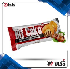 تصویر بیف کیک دوقلو ساده کاکائویی با مغزی کرم با طعم فندق آدرین - وزن 65 گرم 