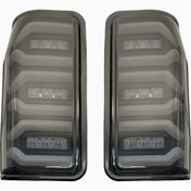 تصویر چراغ خطر عقب خودرو نیسان رنگ دودی 