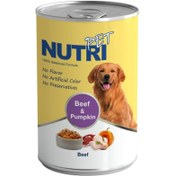 تصویر کنسرو مخصوص سگ طعم مرغ و گوشت و کدو برند نوتری پت ا Nutri pet canned dog food Nutri pet canned dog food