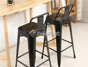 تصویر صندلی کانتر فلزی نظری مدل تولیکس-Tolix-N501B Nazari Bar Stool Tolix-N501B