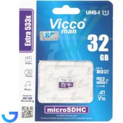 تصویر کارت حافظه MicroSDHC ویکومن مدل UHS-I U1 Class 10 Extra 533X ظرفیت 32 گیگابایت Vicco man MicroSDHC UHS-I U1 Class 10 Extra 533X- 32GB