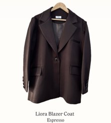 تصویر بلیزر کت لیورا رنگ اسپرسو Liora Blazer Coat | Espresso