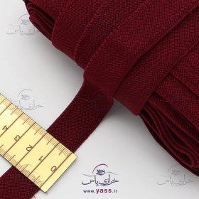 تصویر کش ساسبند ضخیم زرشکی 2 سانت (توپ 20 یاردی) 