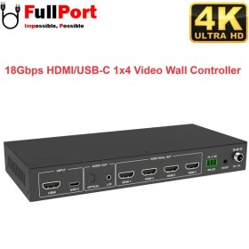 تصویر سوئیچ ویدئو وال HDMI 1*4 فرانت مدل FN-W214C FARANET FN-W214C HDMI 1*4 Video Wall Controller Switch