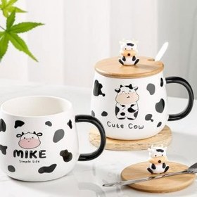 تصویر ماگ طرح گاو 