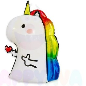 تصویر بادکنک یونیکرن شاخدار 