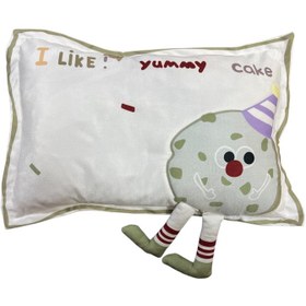 تصویر بالش کودک مدل یامی کیک 