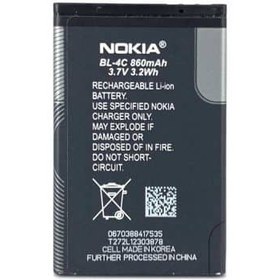 تصویر باتری موبایل اورجینال Nokia BL-4C بسته 10 عددی ا Nokia BL-4C Original Battery 10 Pcs Nokia BL-4C Original Battery 10 Pcs