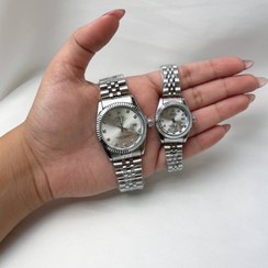 تصویر ساعت مردانه مدل دیت جاست رولکس کد S1RO2 - صفحه سبز،بند نقره ای 