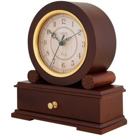 تصویر ساعت رومیزی چوبی لوتوس مدل DARCY کد T-5511 رنگ BROWN ا LOTUS-T-5511 LOTUS-T-5511