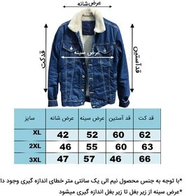 تصویر کت جین داخل خز مردانه ترک 