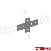 تصویر صفحه اتصال چهارراهی شش سوراخ کد PFC-409 