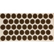 تصویر پد پایه مبل و صندلی نمدی مدل D50 پشت چسب دار دایره بسته 50 عددی سایز 2 سانتی متر کد PN20006