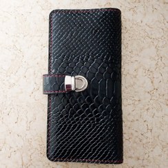 تصویر کیف پول چرم طبیعی گاوی، کیف پول چرم اشبالت افکتی، کیف پول چرم، کیف پول اشبالت افکتی، کیف چرم، کیف پول چرم 