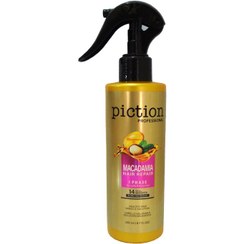 تصویر اسپری مو 12 کاره کراتین پیکشن مناسب موهای فر Piction 12-function hair spray containing macadamia oil