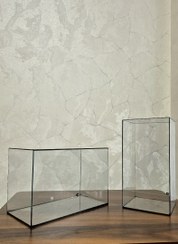 تصویر شیشه تراریوم مدل مکعب مستطیل خوابیده 