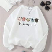 تصویر استیکر لباس (برچسب حرارتی زنانه )، برچسب قلب های انگشتی 