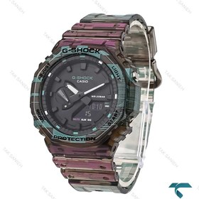 تصویر ساعت جیشاک GA2100 کاسیو مردانه شیشه ای رنگی G-Shock-5829-G 