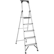 تصویر نردبان ۵ پله آلومینیومی پارس پله مدل اطلس 