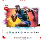 تصویر تلویزیون ال ای دی هوشمند جی وی سی مدل LT 65 N100 سایز 65 اینچ JVC Smart LED TV model LT 65 N100 size 65 inch