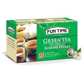 تصویر چای کیسه ای سبز یاس 25 عددی 