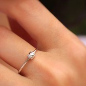 تصویر انگشتر مینیمال نقره ایتالیایی ۹۲۵، کد mi5 