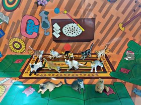 تصویر بسته اسباب بازی گربه - سگ، خزندگان، پرندگان، حیوانات قطبی، حیوانات دریایی ا Cat toy box Cat toy box