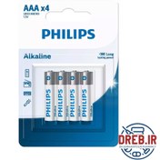 تصویر باتری نیم قلمی آلکالاین اینتری 4 عددی _ Battery AAA Entry Alkaline B4 
