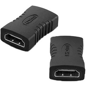 تصویر مبدل دو سر ماده HDMI برای اتصال دو کابل HDMI به یکدیگر ا HDMI Conector HDMI Conector