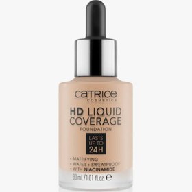 تصویر کرم پودر مایع کاتریس مدل HD با پوشش بالا ( اصل ) Catrice Foundation HD Liquid Coverage: - 030 Catrice Foundation HD Liquid Coverage