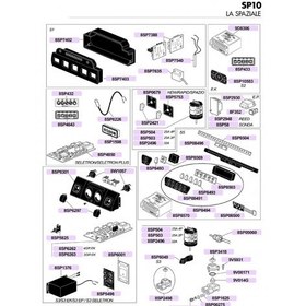 تصویر تاچ پنل ۵دکمه ای لاسپازیاله 