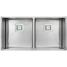 تصویر سینک ظرفشویی ایلیا استیل مدل 6008 توکار ۲ لگن 