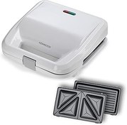 تصویر KENWOOD 2-in-1 Sandwich Maker &amp; Grill with 2 Sets of Non Stick Multifunctional Plates for Grilling and Toasted Sandwiches SMP02.000WH White 