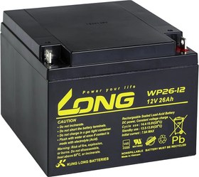 تصویر باتری یو پی اس لانگ سیلد اسید 26 آمپر 12 ولت Long Lead Acid Battery WP26-12 12V 26Ah