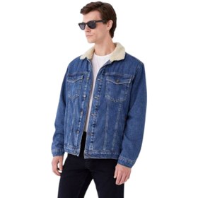 تصویر کاپشن جین داخل خز از SMOG کد ۱۳۶ 