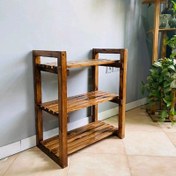 تصویر جاکفشی چوبی - رنگ چوب 