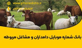 تصویر بانک شماره موبایل دامداران و علاقمندان دامداری 