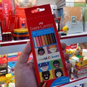 تصویر مدادرنگی 10 رنگ فابرکاستل مدل طیف پوست 