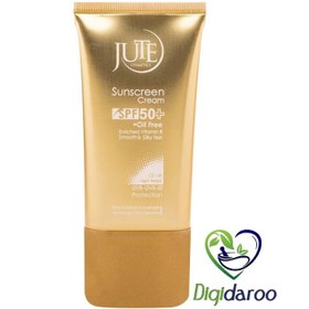 تصویر کرم ضدآفتاب ژوت SPF50 مناسب پوست چرب | بژ روشن Sunscreen cream SPF50 oil free