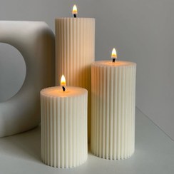 تصویر شمع استوانه‌ای شیاردار 