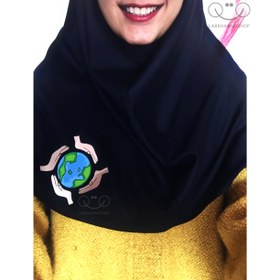 تصویر مقنعه طرح دار 