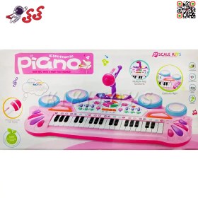 تصویر اسباب بازی پیانو شارژی با میکروفون Electronic Piano CY-7004B 