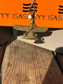 تصویر گردنبند فروهر رنگ مسی 