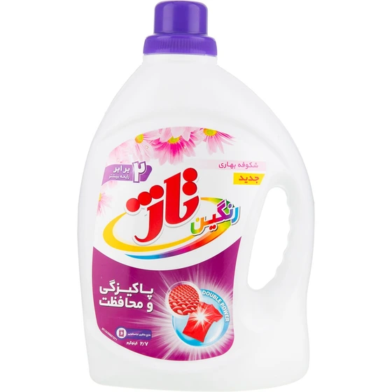 خرید و قیمت مایع لباسشویی تاژ مخصوص لباس های رنگی 2700 گرم | ترب