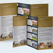 تصویر چاپ بروشور | بروشور 3 لت تراکت تحریر 80 گرم تا شده 