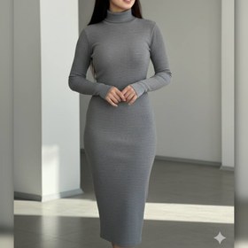 تصویر ماکسی بلند یقه اسکی (پک 3 عددی) 