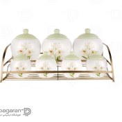 تصویر پاسماوری سرامیکی ۷ پارچه ریور با استند فلزی 