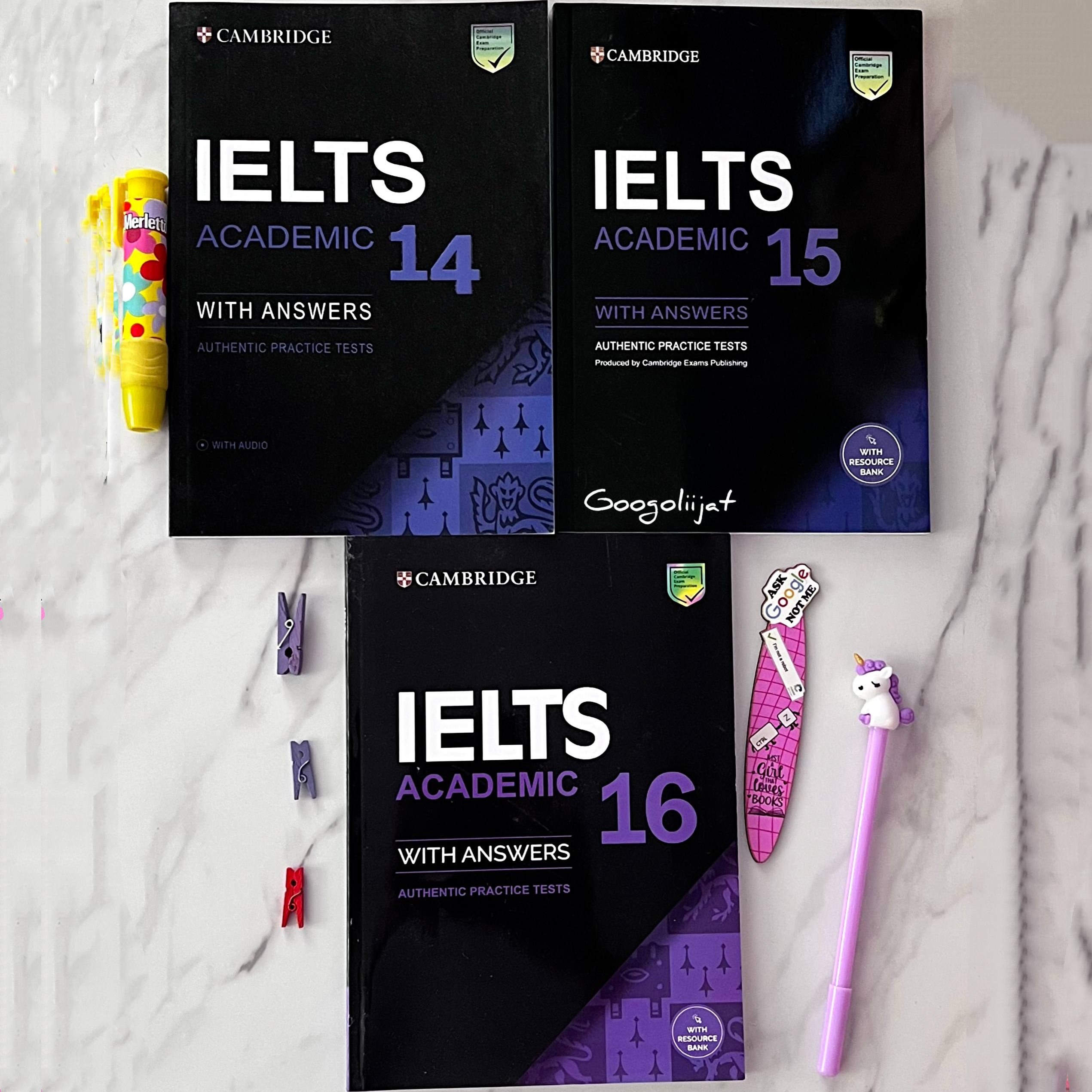 خرید و قیمت مجموعه سه جلدی کتاب Cambridge IELTS 14 15 16 Academic