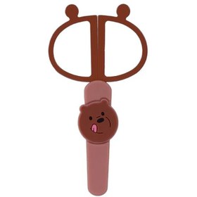 تصویر قیچی ابرو مینیسو مدل ،MINISO We Bare Bears Collection 5.0 Grooming Scissors (Grizz)، گریزی، 11 سانتی متر 